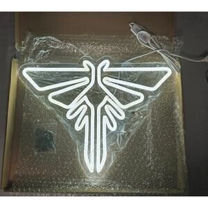 LED Neon Firefly Wall Sign White USB Light Room Decor w/ Switch